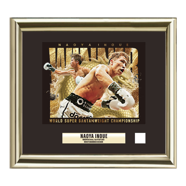 WINNER PHOTO FRAME with USED BOXING BANDAGE [NAGOYA/PLAYER]＜受付