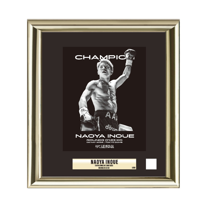 WINNER PHOTO FLAME with USED BOXING BANDAGE 【DOME/CHAMPION】＜受付期間：～5/17＞